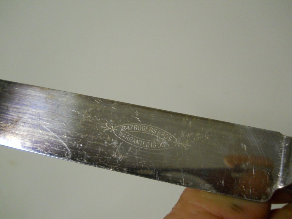 12 Pcs. 1847 ROGERS BROS. Silver Plate Flatware Blunt Plain Pattern Replacement