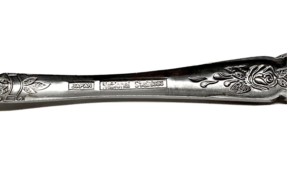 National Stainless ROSE & LEAF Stainless Glossy Silverware Flatware CHOICE