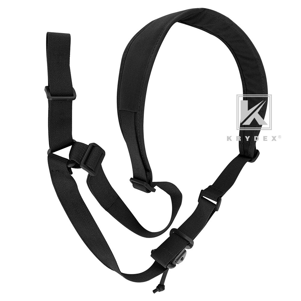 KRYDEX Tactical Sling Rifle Strap Modular Slingster Single Point Sling Black