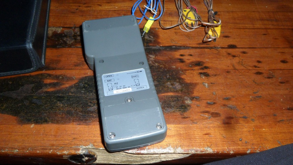 TPI 362 Digital Thermometer Dual Input Thermocouple W/ Case & Wire Inputs