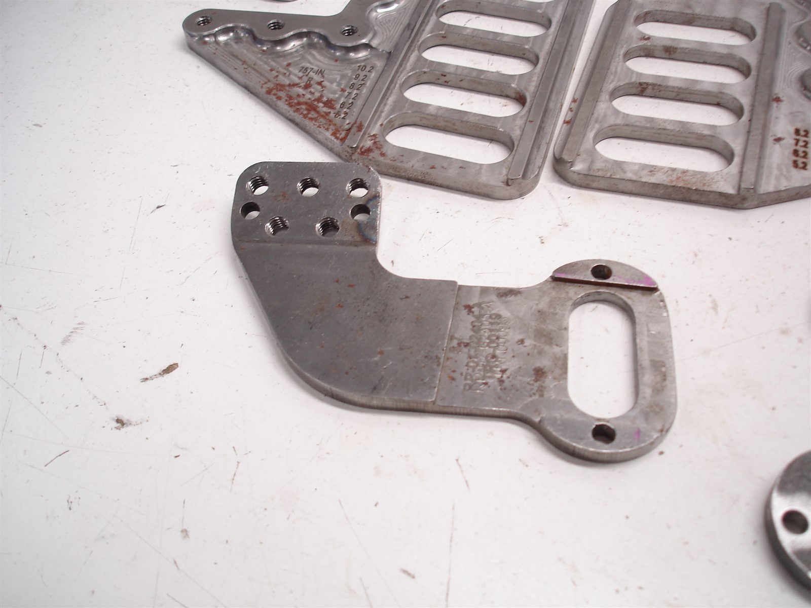 22 NASCAR LOWER CONTROL ARM STEEL MOUNTING BRACKETS / PLATES FOR ECCENTRIC SLUGS