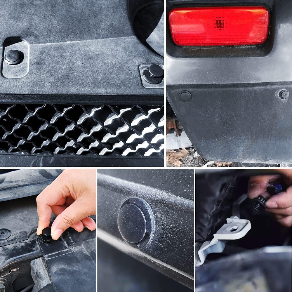 Nilight 150 pcs Push Type Bumper Fasteners Rivet Clips Universal Auto Clips