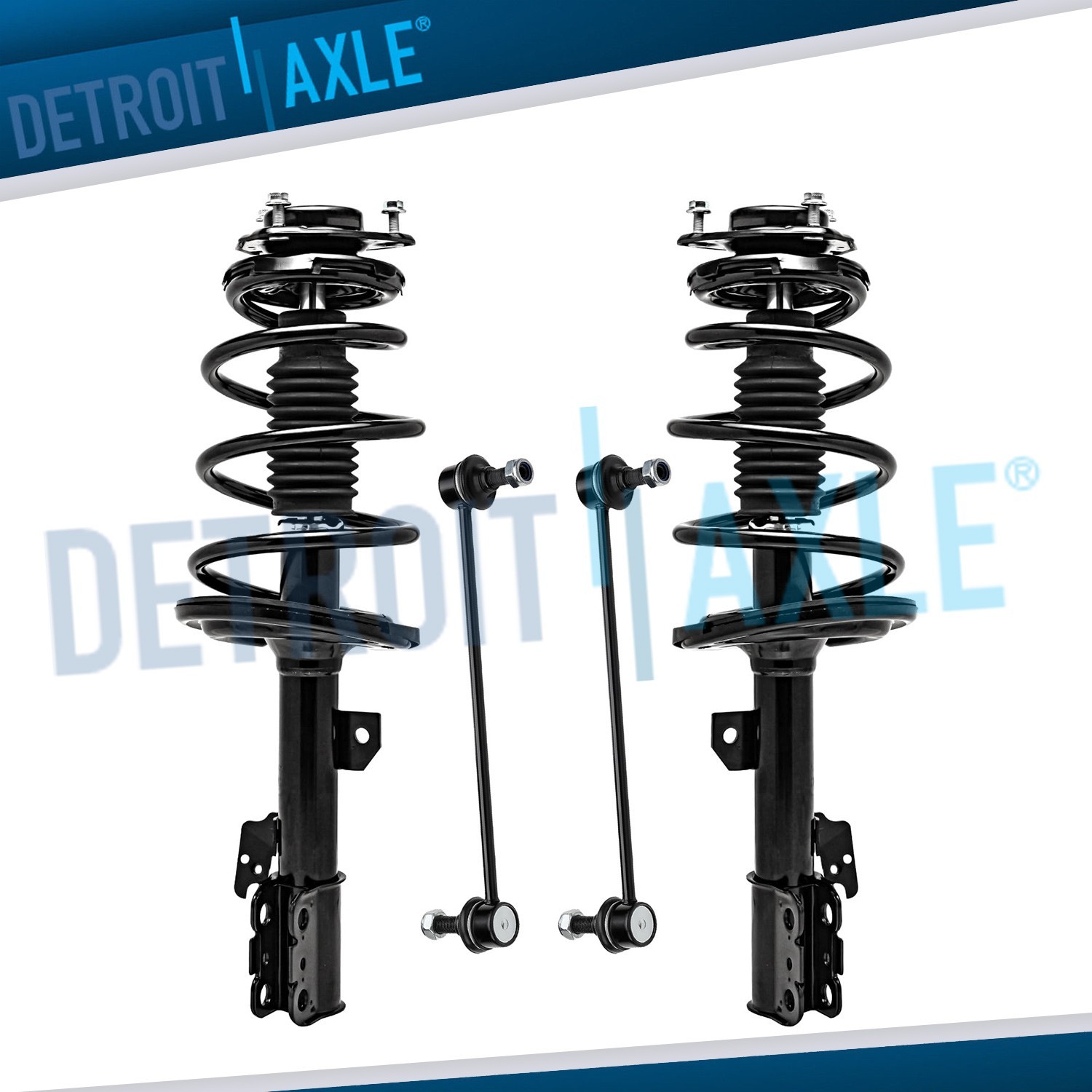 Front Struts w/Coil Spring Sway Bars Links for 2011 2012 2013 2014 Toyota Sienna