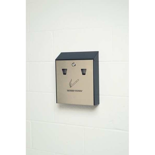 Rubbermaid Commercial Fgr1012ebk Ash Tray, 1-19/32 Gal., Black