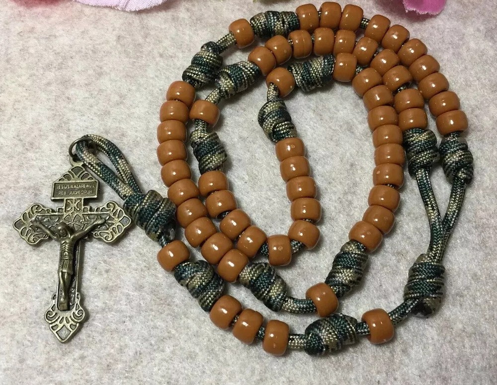 Paracord rosary - Durable Catholic Rosary - Paracord Rosary- Handmade