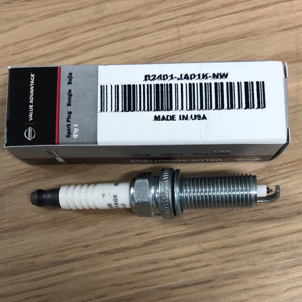GENUINE OEM NISSAN VALUE ADVANTAGE SPARK PLUG - SET OF 4 (B2401-JA01J-NW)