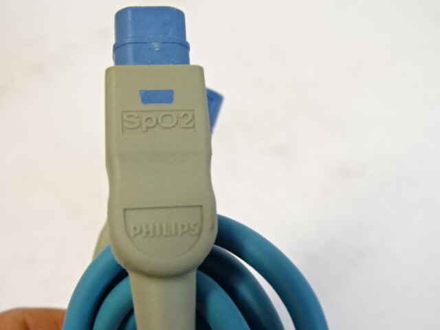 Philips Compatible SpO2 Adapter Cable M1941A 8 pin to 8 pin, 7 ft.