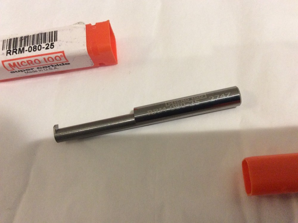 MICRO 100 RRM-080-25 Carbide Internal Retaining Ring Bar Grooving Tool