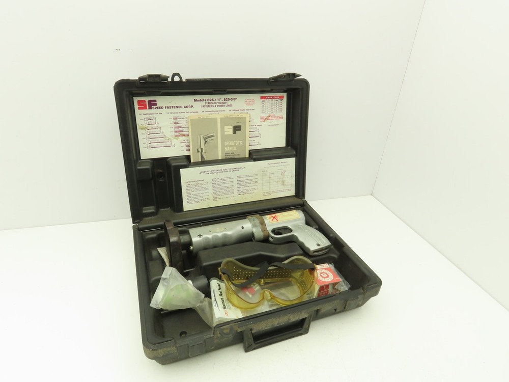 Speed Fastener Model 825 Powder Actuated Stud Driver Tool with Case