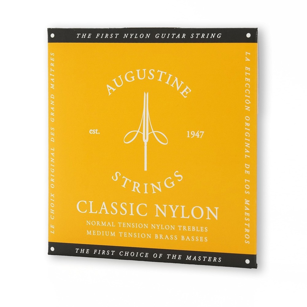 Augustine Classic Gold Nylon Guitar Strings - Medium Tension - 1 Set