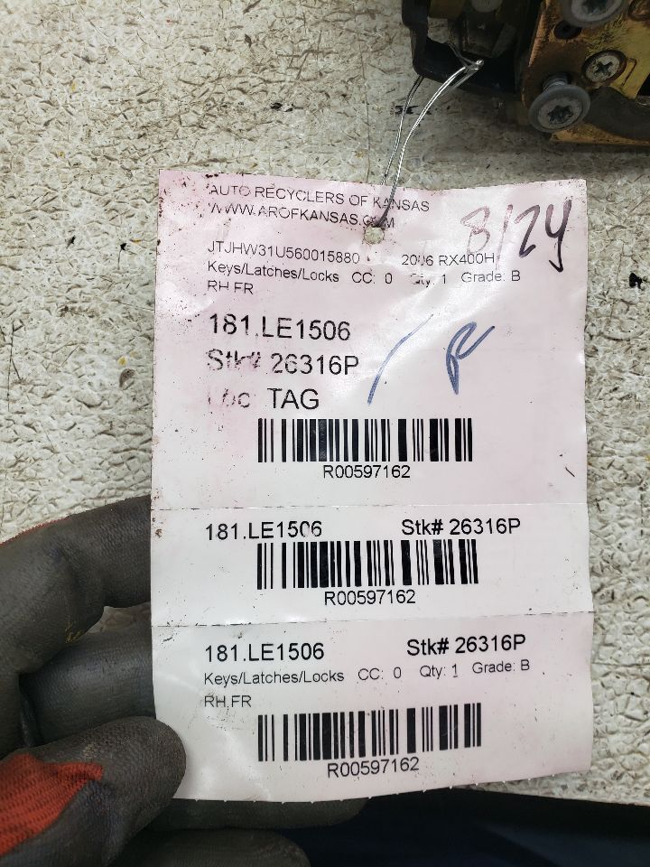 RX400H 2006 Keys/Latches/Locks 597162