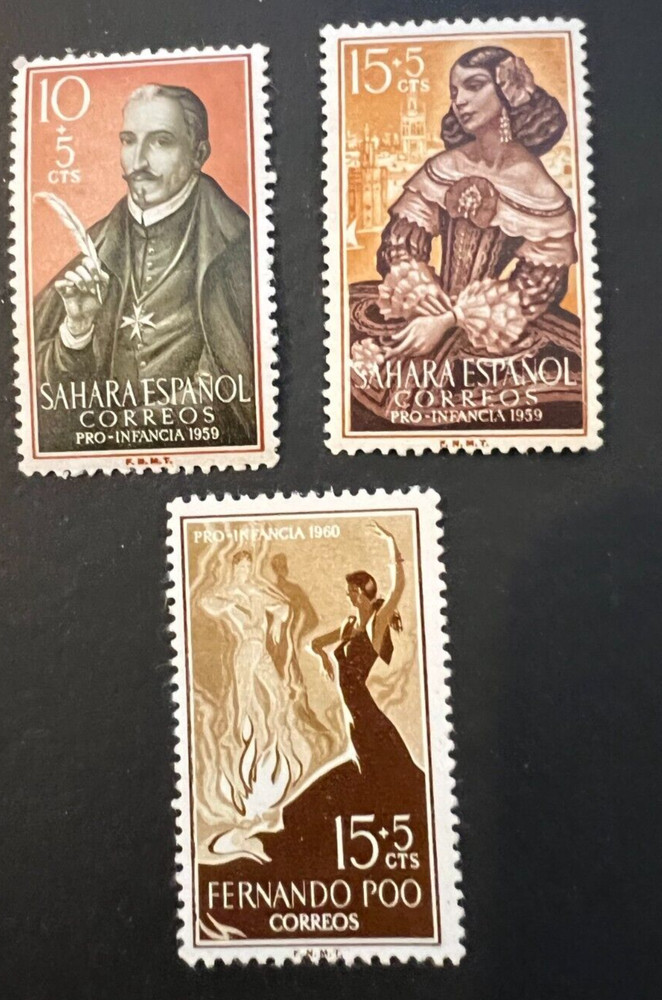 Spain Stamps (3) Unused