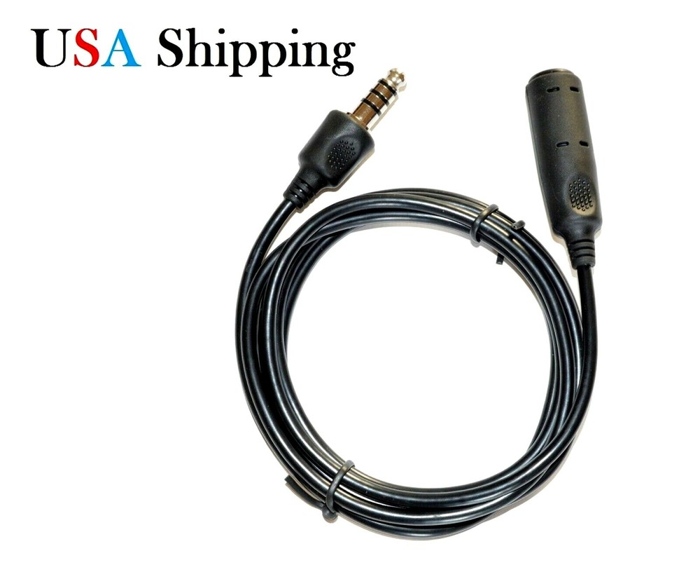 HELICOPTER HEADSET EXTENSION ADAPTER, 5 FEET LONG HEADSET EXTENSION ADAPTER