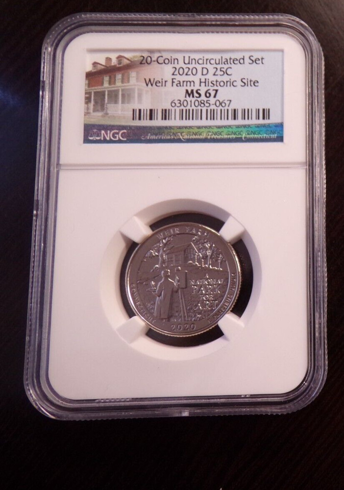 2020-D Weir Farm Quarter - PCGS MS67