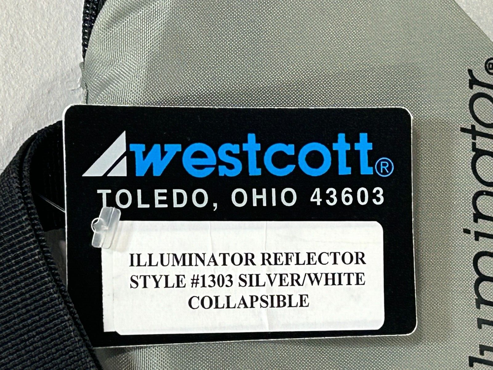Westcott Illuminator Silver & White 30"Collapsible Reflector Diffuser New Sealed