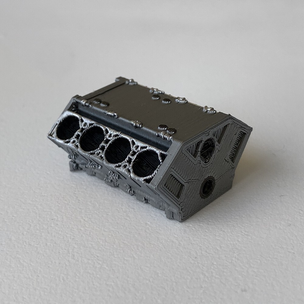 V8 Engine Block for Diorama Garage / Workshop 1:18 scale Model Scene