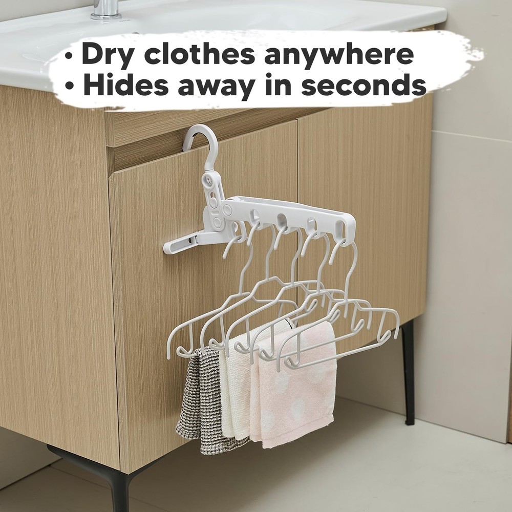 Go - Folding Clothes Drying Rack - Travel Essentials for Laundry - Portable a...