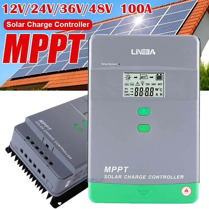 100A MPPT Solar Panel Battery PV Regulator Charge Controller AUTO 12/24/36/48V