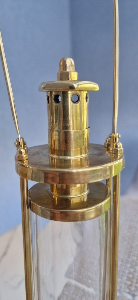 hand made kerosene lamp