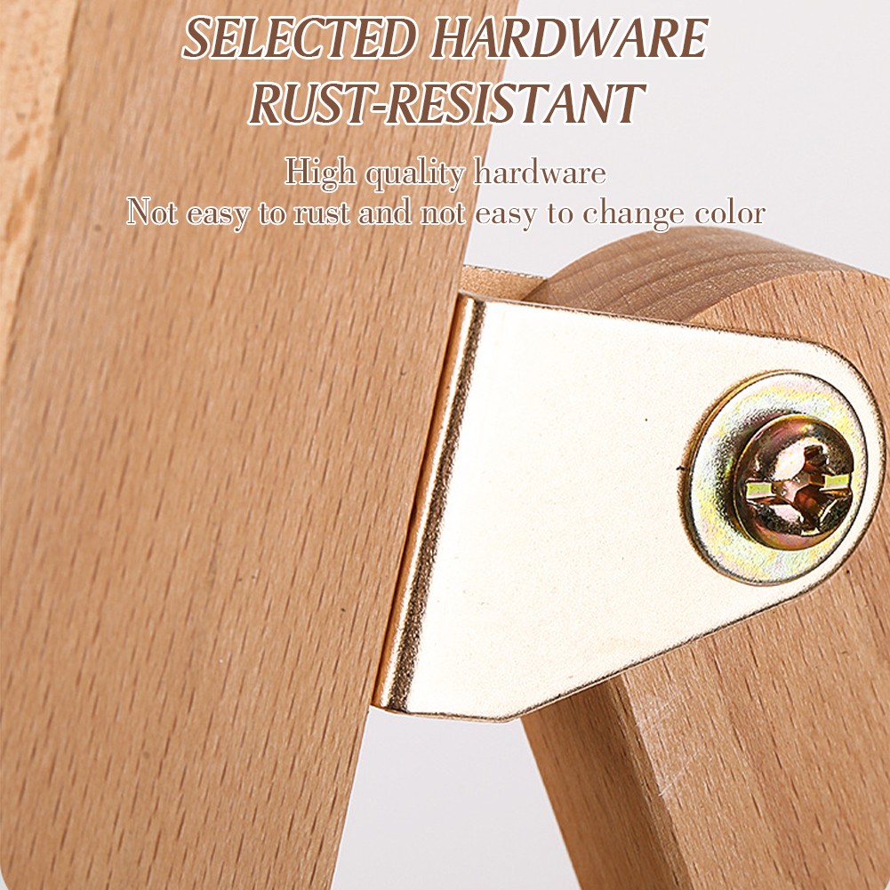 Large Wood H-Frame Easel with Storage Drawer and Palette, Foldable Art Painting