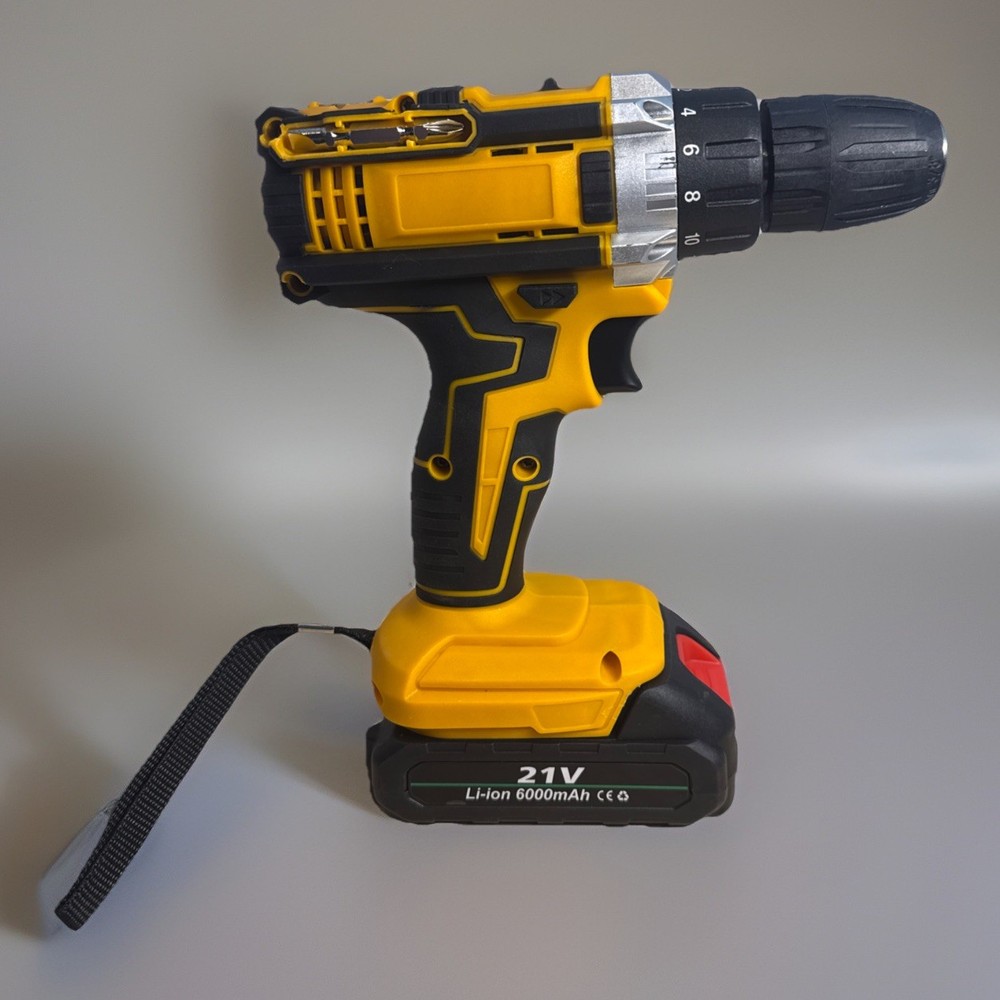 21V Cordless Drill Battery Charger, Drill Bits, Bits, Sockets, Flex Shaft, Case