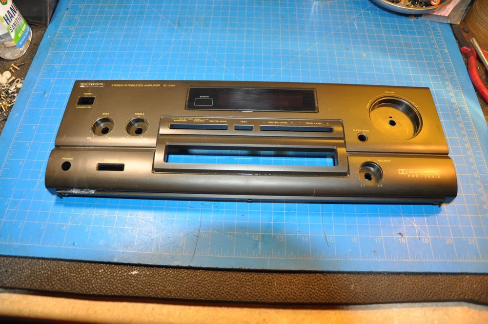 Technics SU-G95 Amplifier Replacement Parts Front Face Panel Plate # RJP0382