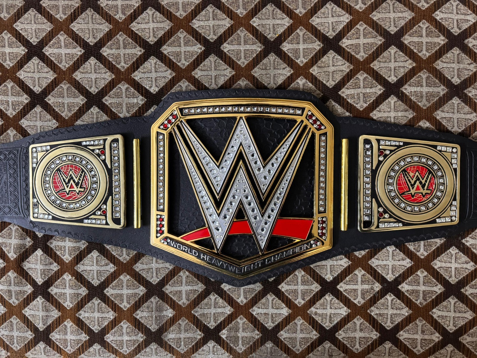 World Heavyweight Championship Replica Title Belt Adult Size Zinc 4mm On...