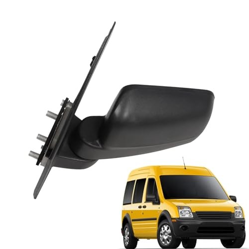 Black Left Side Mirror Assembly Compatible with 2011-2013 Transit Connect Side