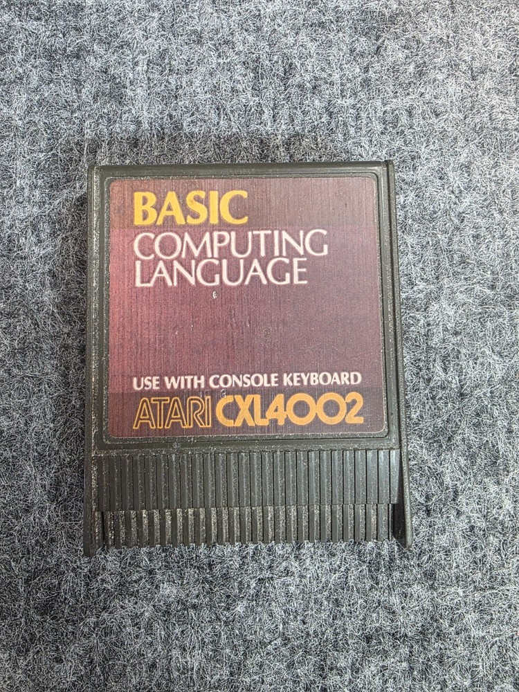 BASIC :Computing Language CXL4002 Original ATARI Computer Cartridge Untested