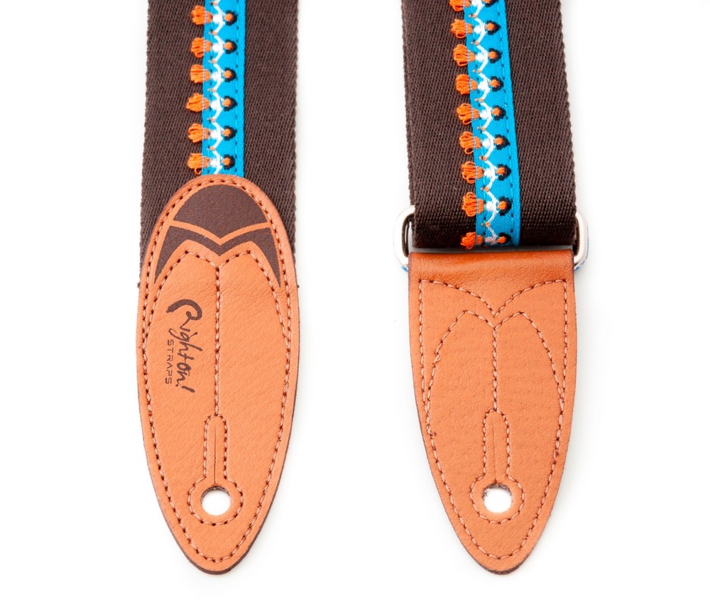 RightOn! Surf Waimea Brown Guitar Strap