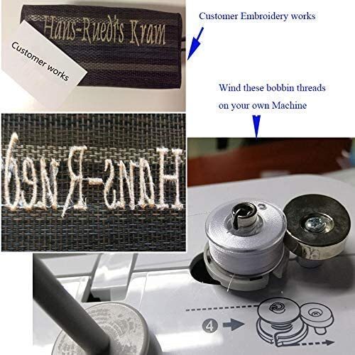 5000 yds Cones Spool Polyester Bobbin Thread Filament 6 Color Embroidery Machine