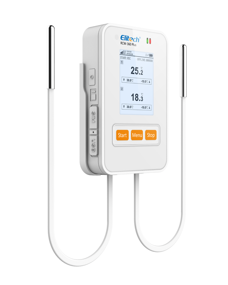 Elitech RCW-360 Plus 4G Temperature Humidity Data Logger APP Cloud Data Storage