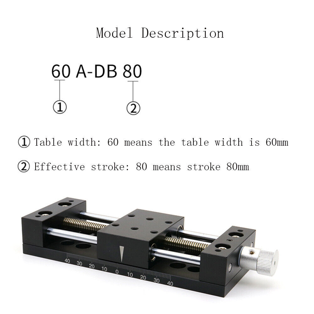 Axis Linear Guide Rail CNC Slide Stage Manual Translation Displacement Platform