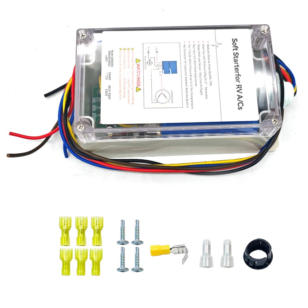 A/C Soft Starter Smart Control Set Enables Easy Start an A/C & Appliances on RV