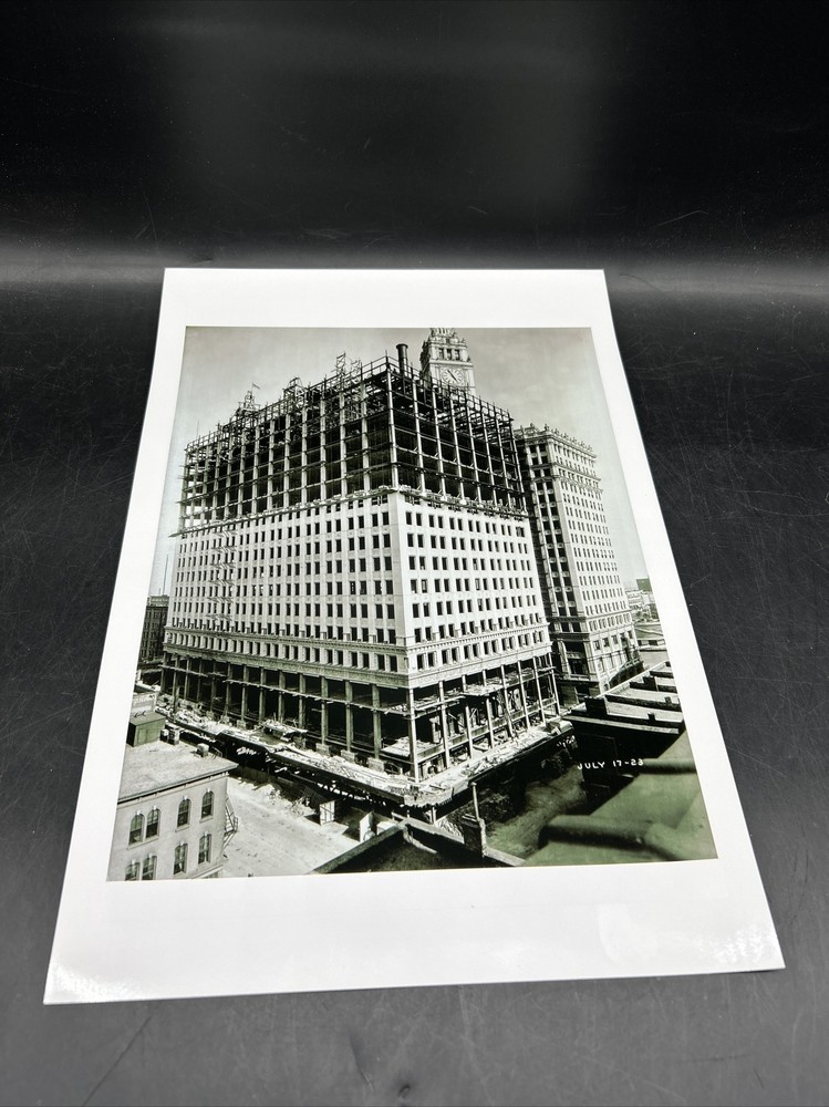 Vintage WRIGLEY'S Building Photo 14” X 9.5”