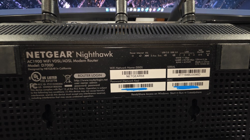 Netgear D6200 Modem Router
