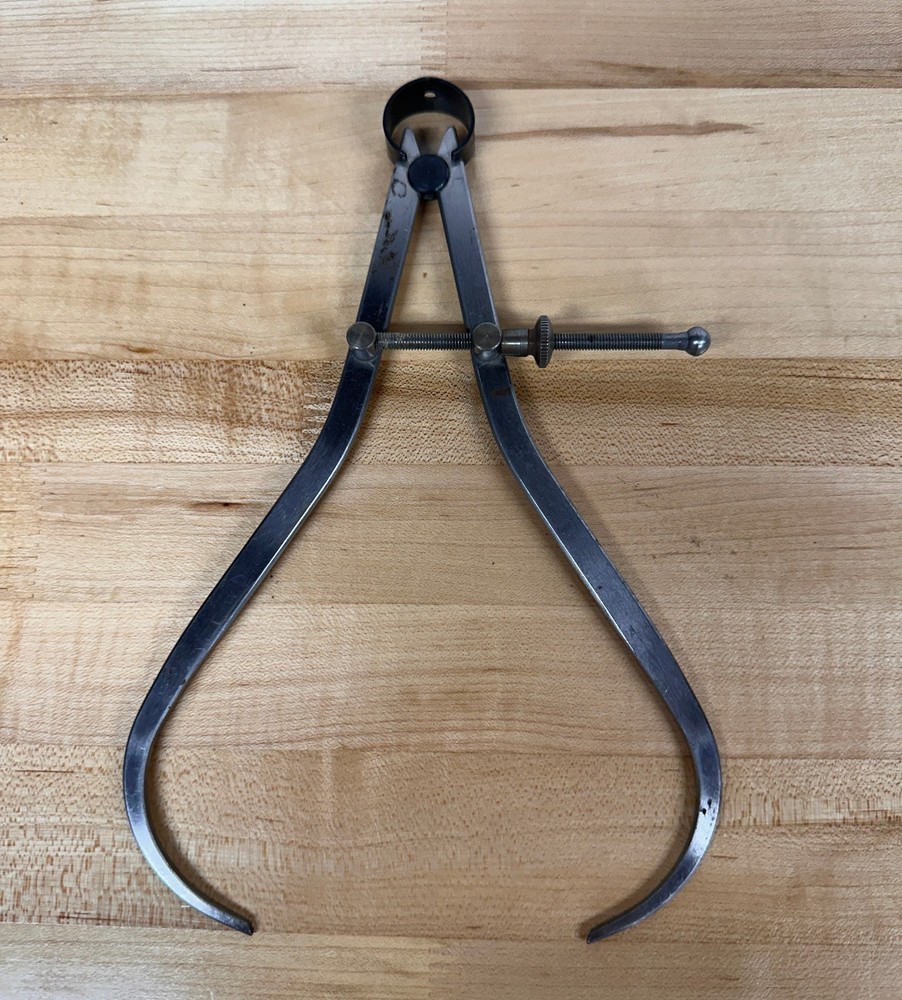 Vintage Spring Caliper Outside Measuring Tool Joint Caliper 0-8"