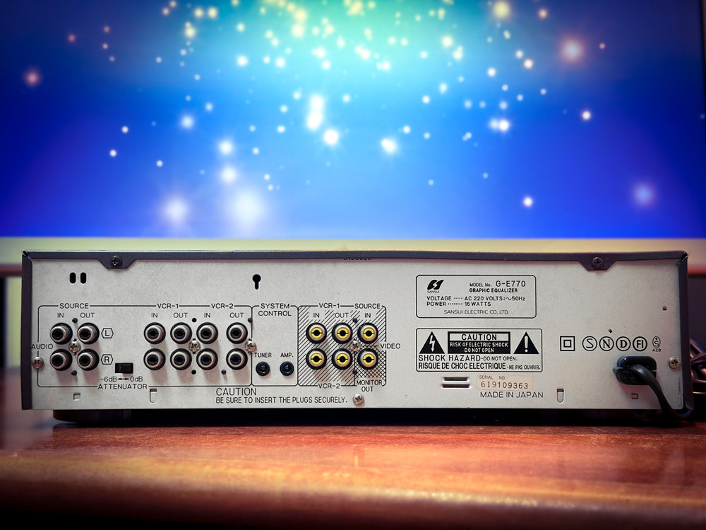 SANSUI G-E770 🌈RaRe🌈 Original Box Vintage Stereo Equalizer