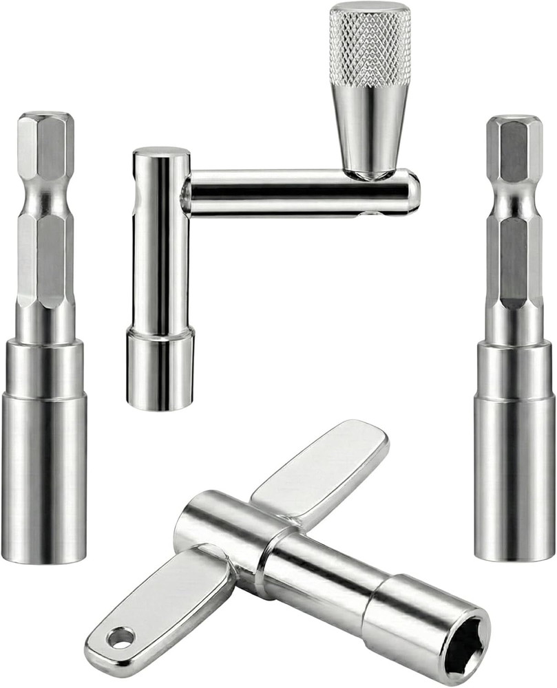 Drum Key Set Professional Drum Tuning Kit with Drill Bit Adapter Continuous Moti