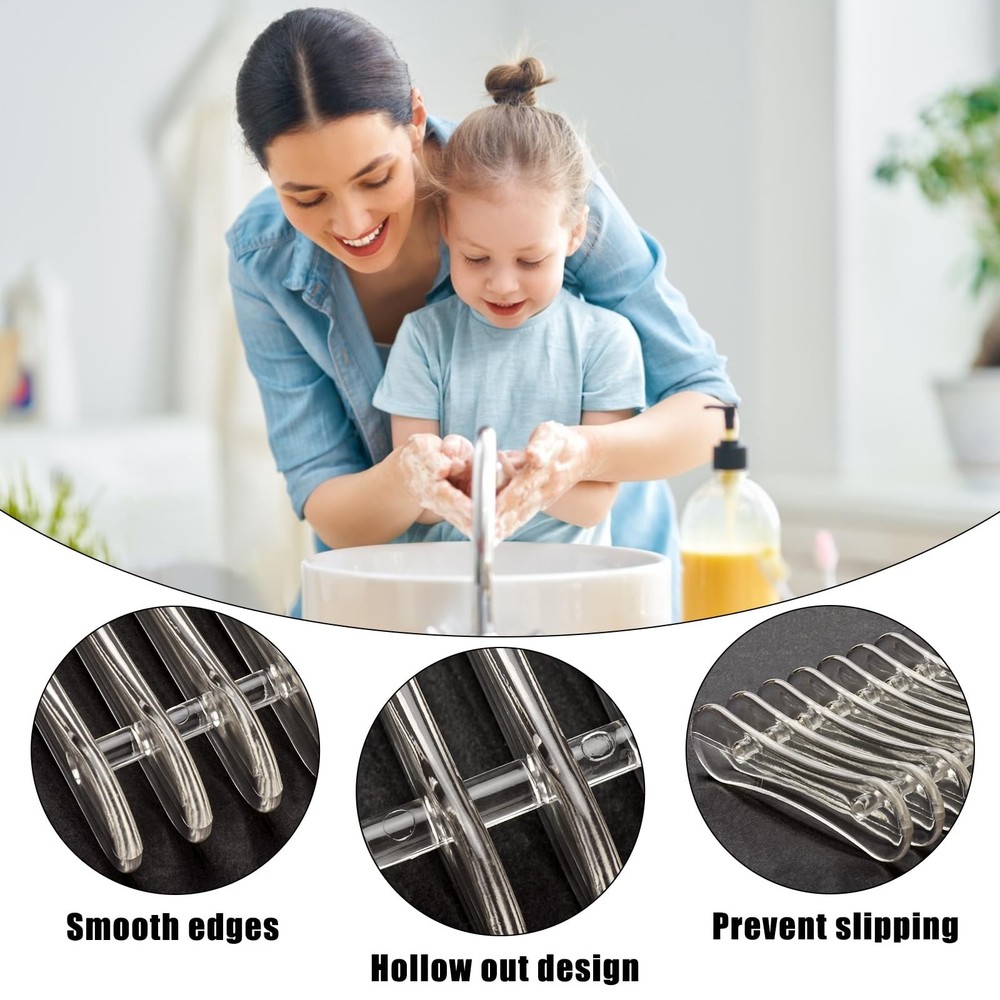 2 Pieces Plastic Bar Soap Holder Self Draining Dish Savers 2