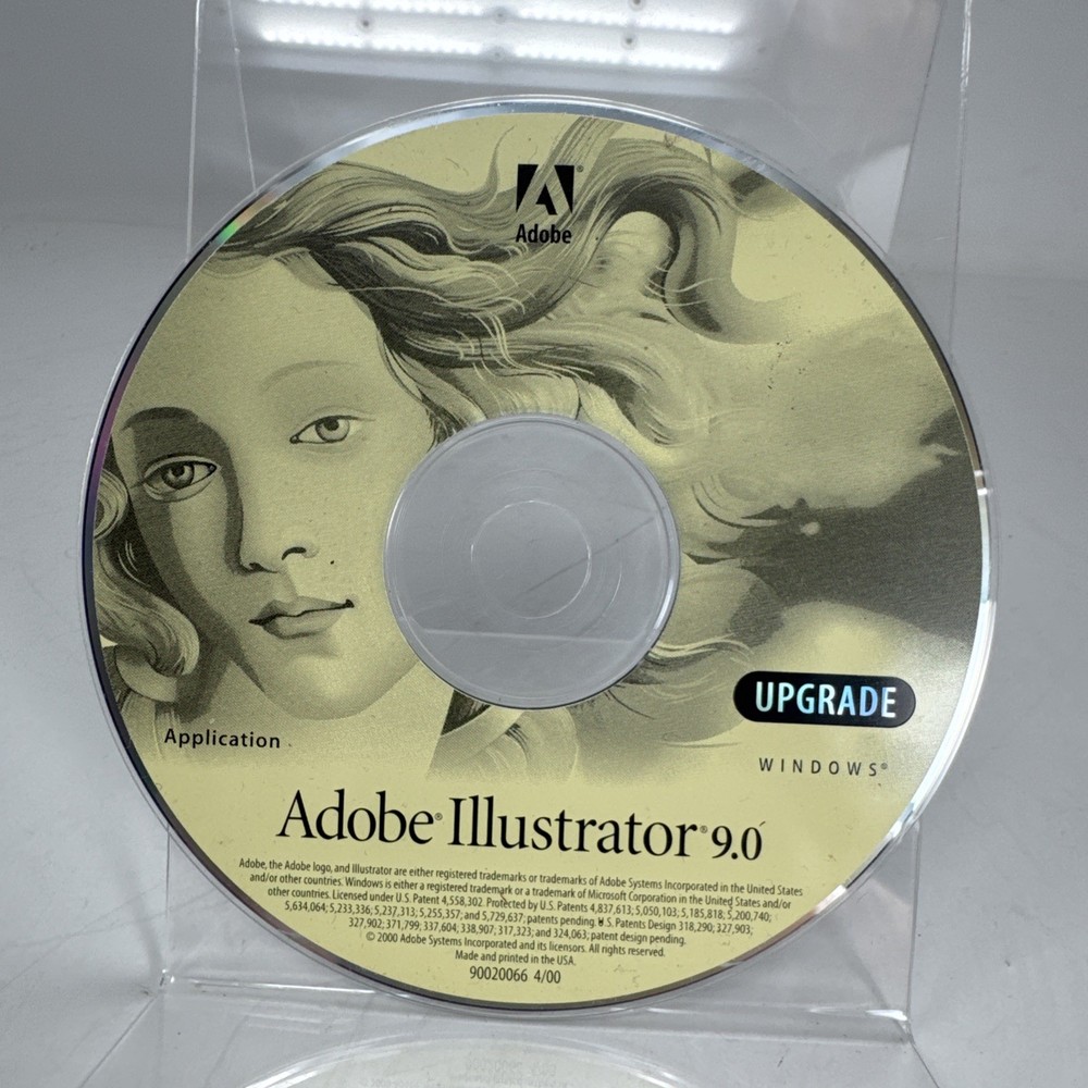 🔴 Adobe Illustrator 9 for Windows Upgrade CD