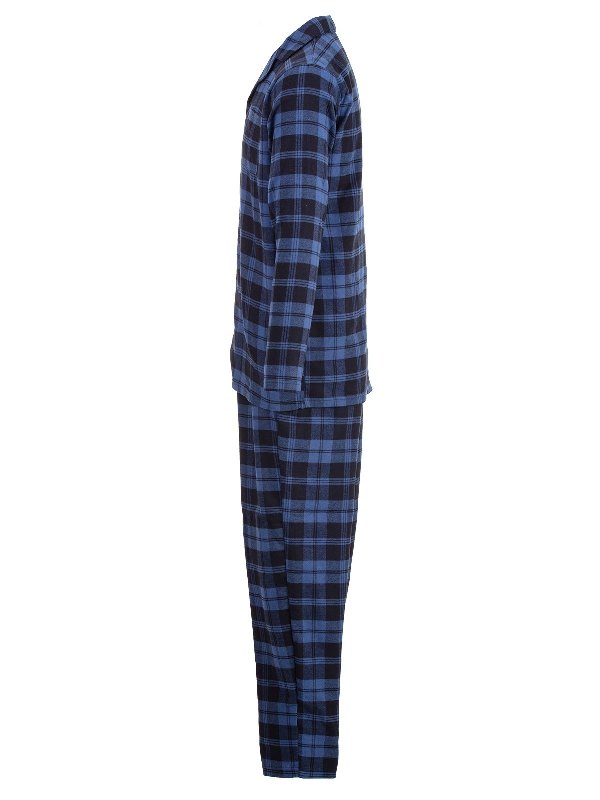 Henry Terre Mens Pyjamas Kent Check Pattern Long Sleeve Sleepwear Cotton