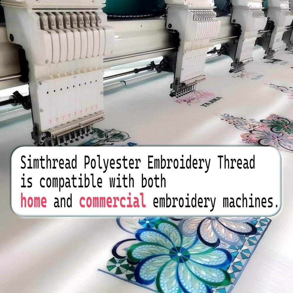 High Speed Rated 5500 Yards White Polyester Thread for Professional Embroidery