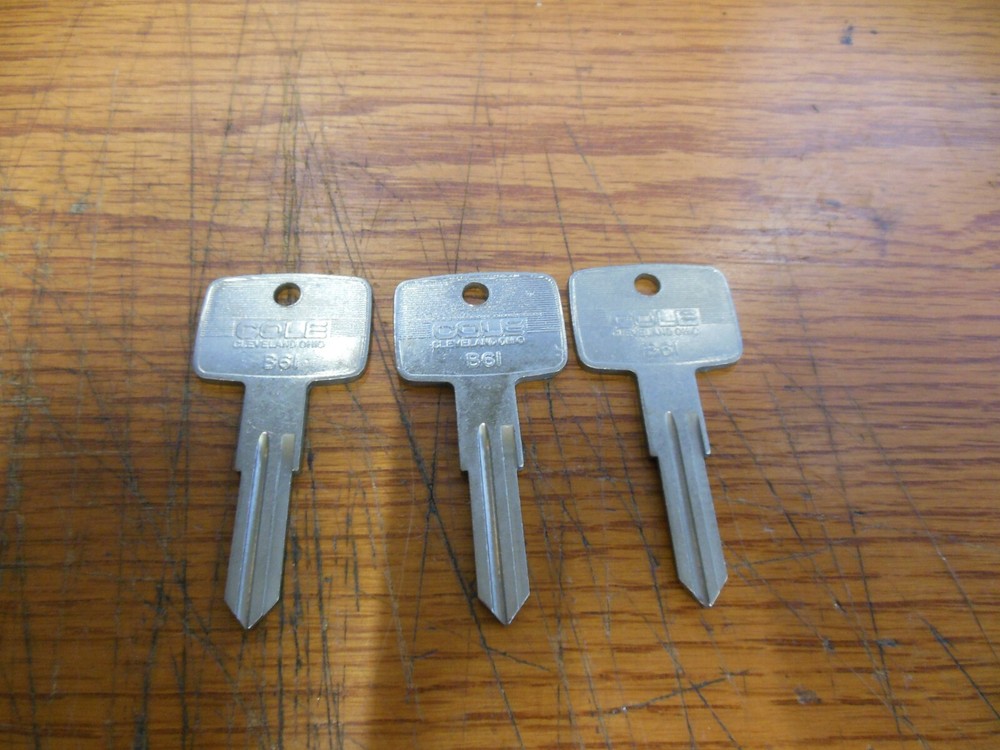 3 Cole B61 Key Blanks