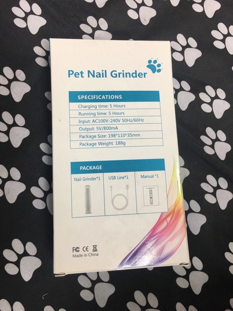 Professional Pet Nail Grinder Quiet & Rechargeable for Quick Efficient Grinding