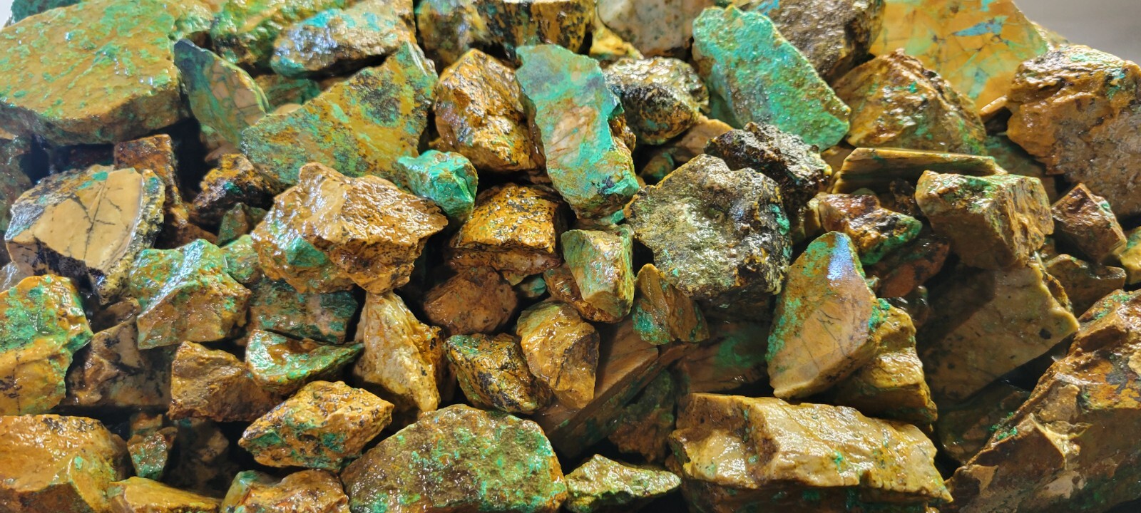 Natural Turquoise Rough Blue Silver Mine, Lone Mountain District NV - Half Pound