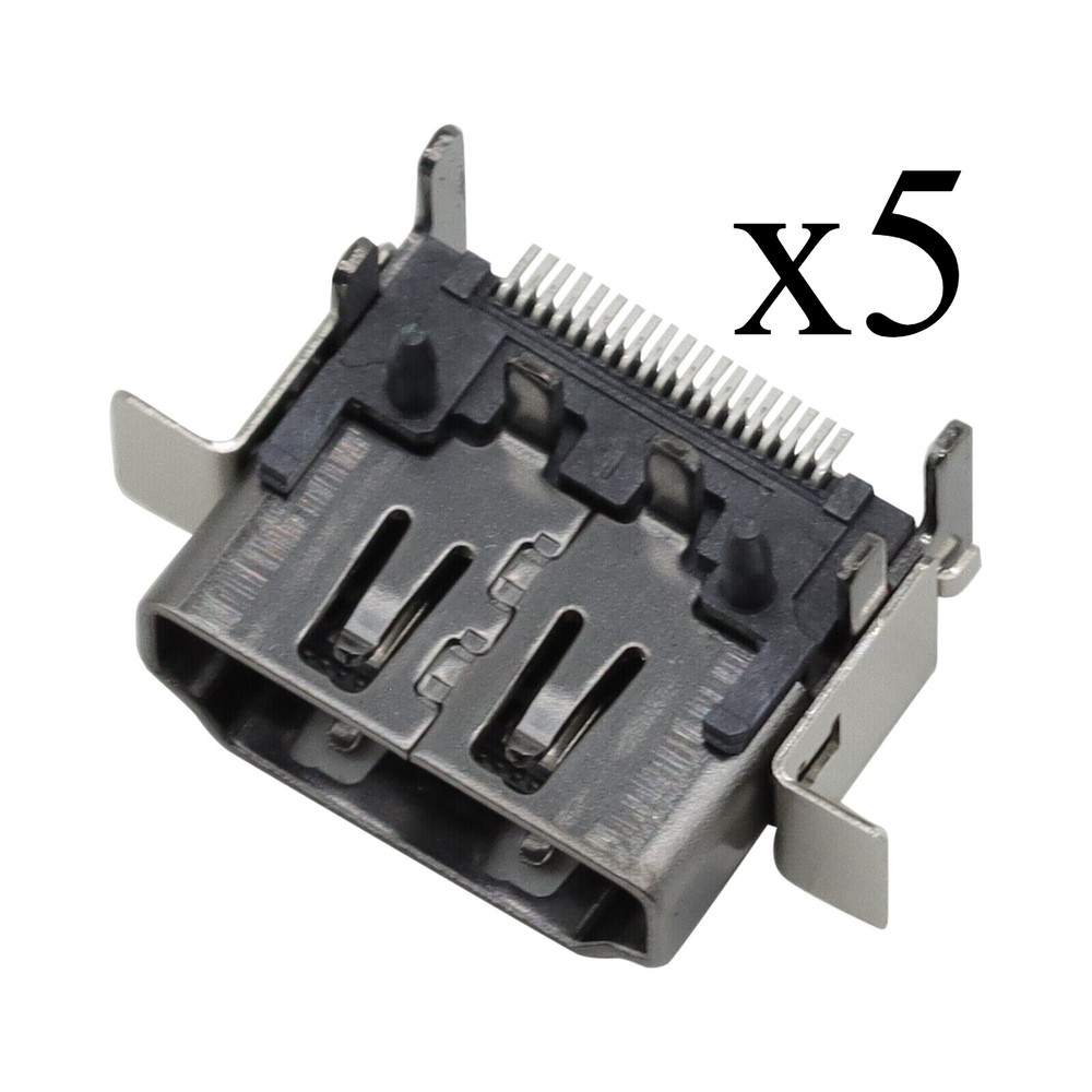 5x HDMI Port Socket Interface Connector Replace For Microsoft Xbox One X Console