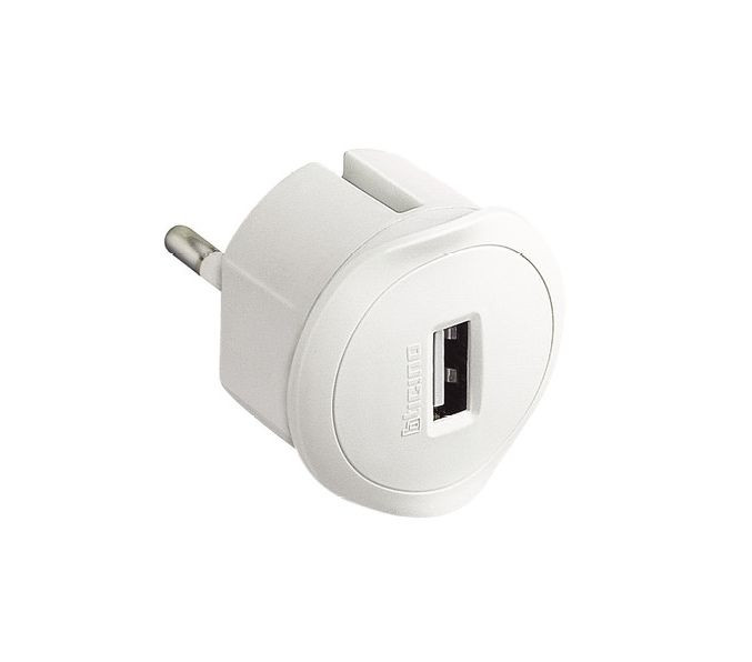 BTICINO S3625DU CST KIT - STANDARD PLUG ADAPTER TED USB SOCKET 1.5A WHITE