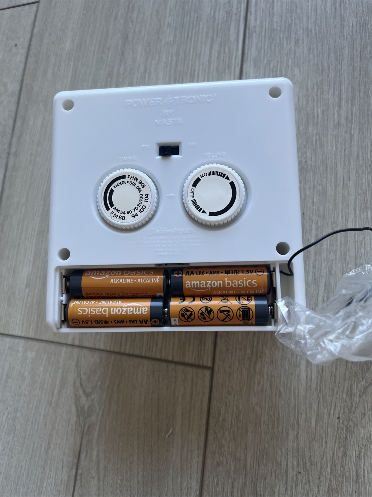 Vintage Blabber-Mouth "Talking" AM/FM Radio by Nasta 1986 Hong Kong RARE WORKS