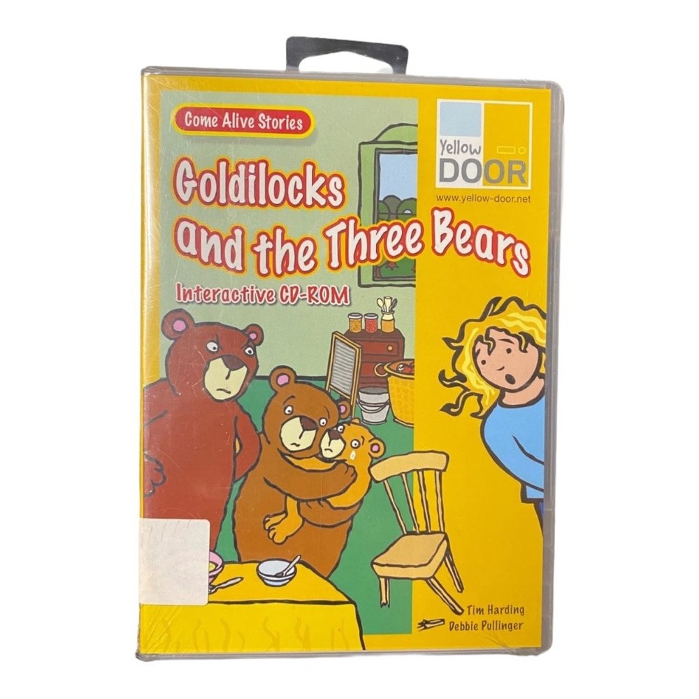 Come Alive Stories Goldilocks Three Bears PC CD-ROM Interactive Educational Kids